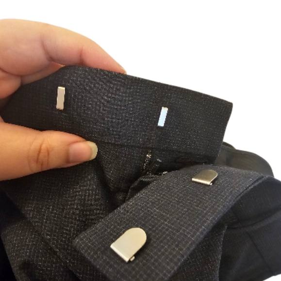 Blue Kenneth Cole Reaction Men's Grid Dress Pants - Picture 4 of 11